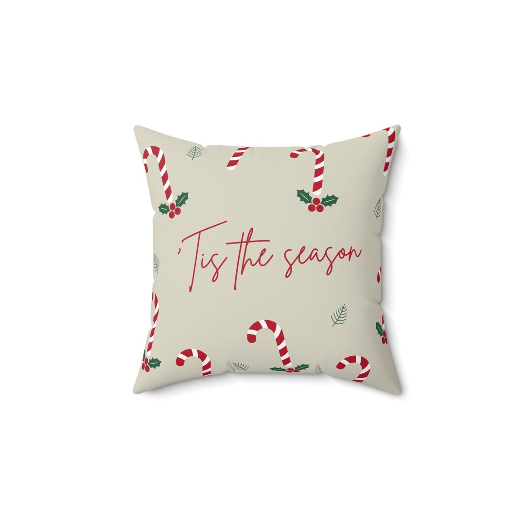 Christmas Square Pillow Etsy