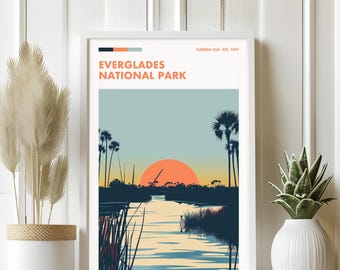 Everglades National Park Art Print: Scenic Landscape Poster