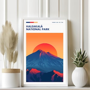 Haleakala National Park Art Print: Scenic Travel Poster
