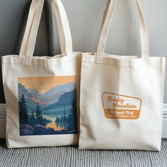 CafePress 3D Metal Mountains Canvas Tote Bag - Reusable Natural Shopping Bag - View #2