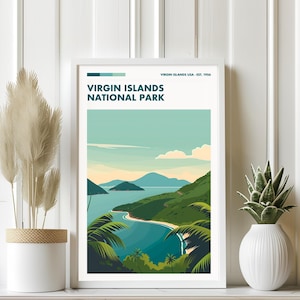 Virgin Islands National Park Art Print: Scenic Travel Poster