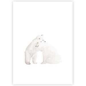 Eisbären | Postkarte | Aquarell