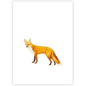 Fuchs | Postkarte | Aquarell