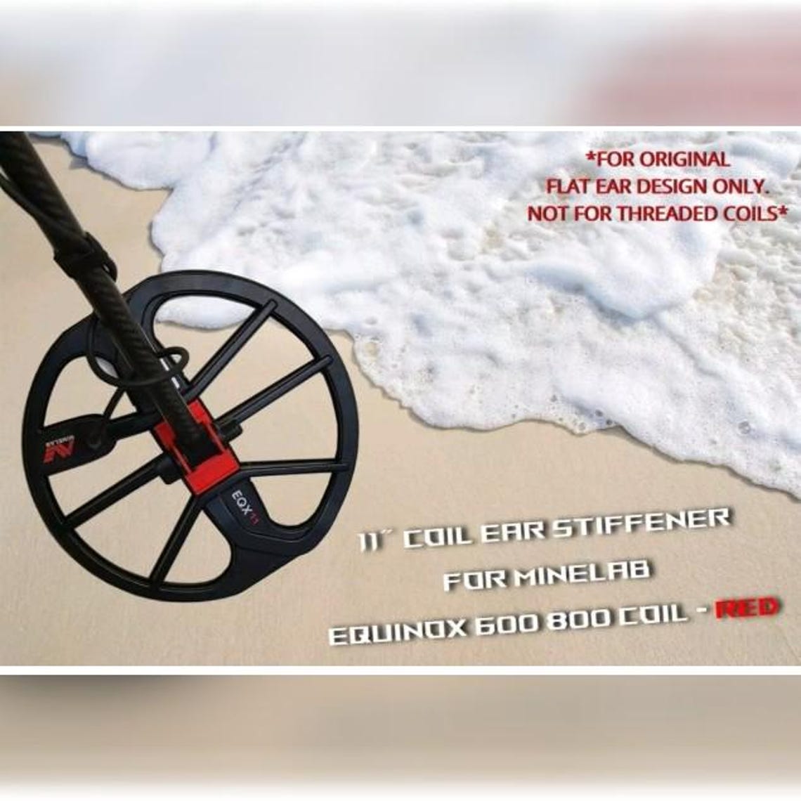 11" Coil Ear Stiffener for Minelab Equinox 600 800 Coil - RED - Etsy