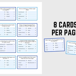 Family Friendly Feud Printable Party Game, Family Game Night ...