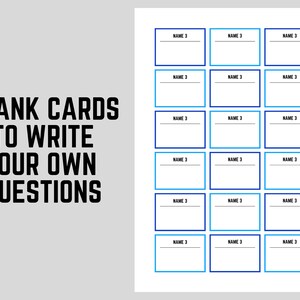 Family 5 Second Game - Printable Party Game | Downloadable 5 Second ...