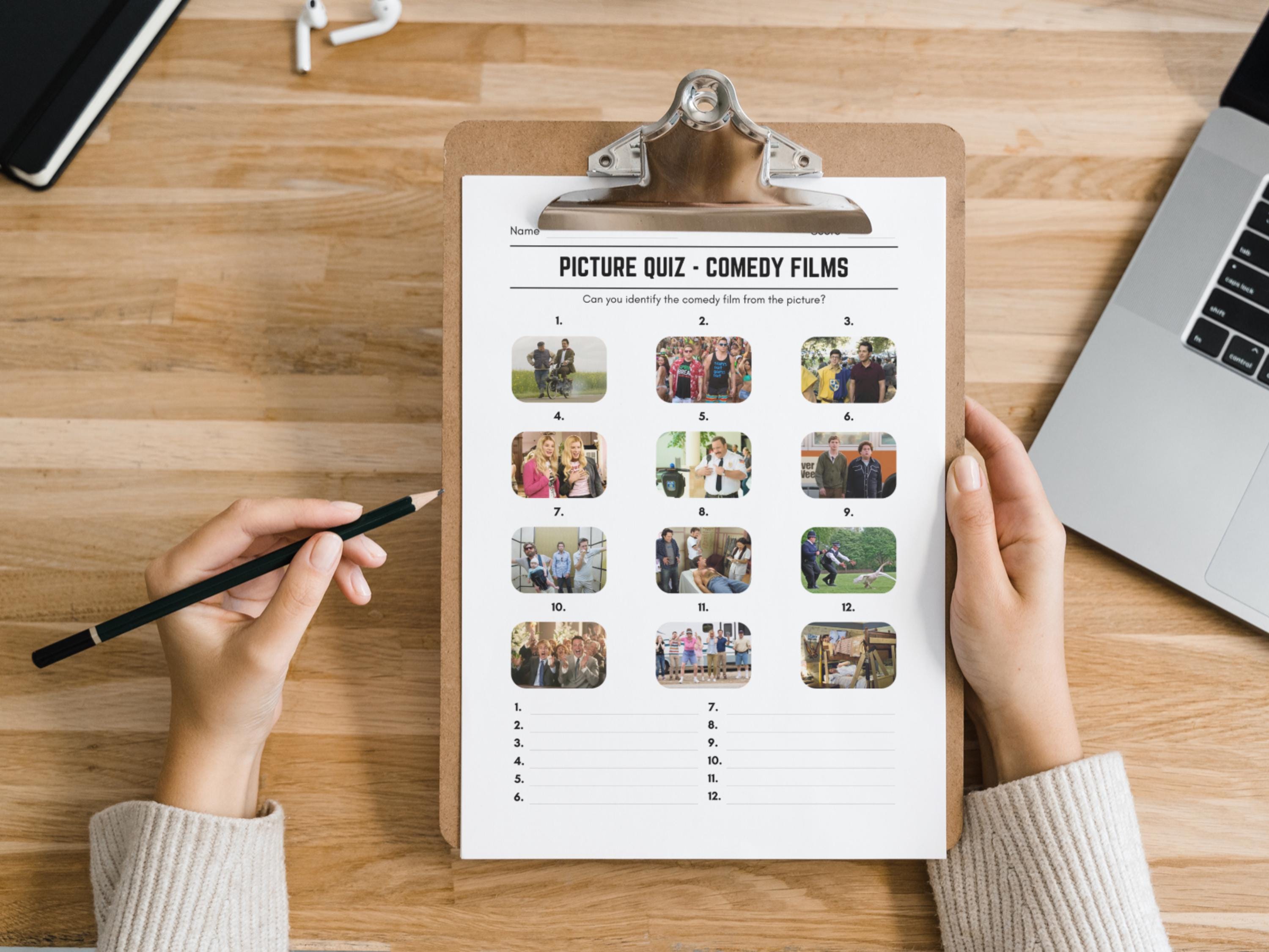 Printable Comedy Films Picture Quiz With Answers: Picture Round Quiz