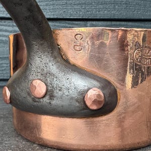 Gaillard 14cm Copper sauspan 2.9 mm thickness 1920 to 1938 stamp new tin