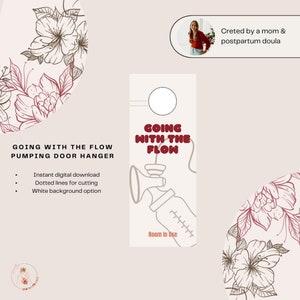 Printable Pumping Door Hanger