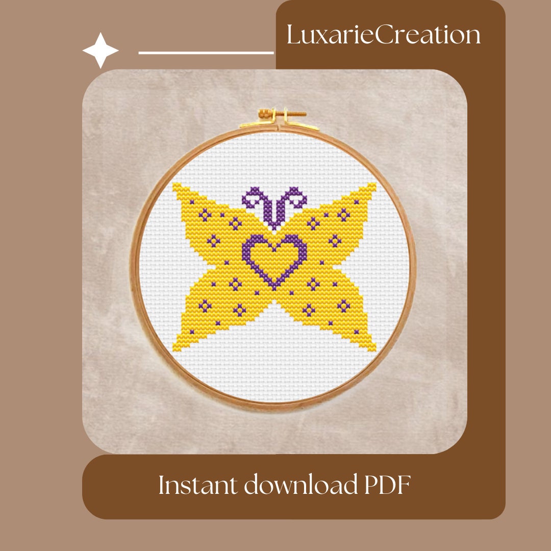 Intersex Flag Cross Stitch Pattern Lgbtqia Cross Stitch Etsy