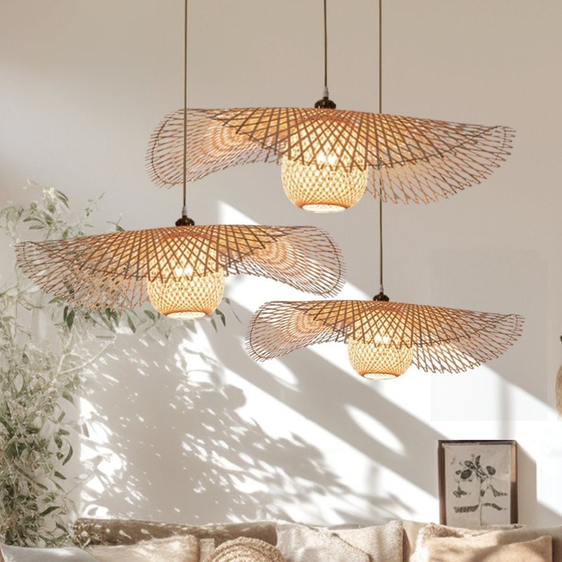 View of Bamboo Light Fixtures - Etsy