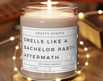 Kaars vrijgezellenfeest Aftermath: kaars met sojawas voor volwassenen