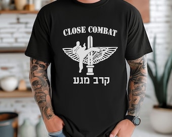 Krav Maga Israel T-Shirt: Jewish Pride, Hebrew Jerusalem Design
