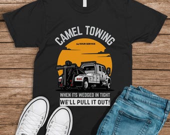 Camel Towing T-Shirt: Funny Adult Humor Graphic Tee
