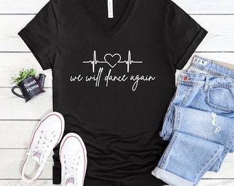 We Will Dance Again Israel V-Neck T-Shirt