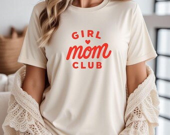 Girl Mom Club T-Shirt: Coquette Mama Tee