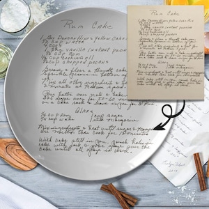 Gepersonaliseerd receptbord, handschrift, handgeschreven recept Recept bord receptbord Custom bord handgeschreven receptbord recept op bord
