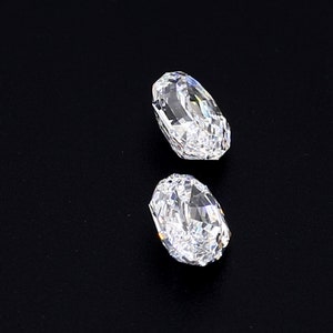 Colorless Dutch Oval Cut Diamonds Pair For Earring | Lab Grown Diamond For Jewelry Making | Fancy Loose Diamond For Birthday Gift Jewelry