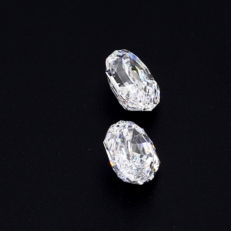 Colorless Dutch Oval Cut Diamonds Pair For Earring | Lab Grown Diamond For Jewelry Making | Fancy Loose Diamond For Birthday Gift Jewelry
