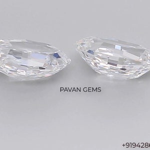 Colorless Dutch Oval Cut Diamonds Pair For Earring | Lab Grown Diamond For Jewelry Making | Fancy Loose Diamond For Birthday Gift Jewelry