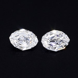 Colorless Dutch Oval Cut Diamonds Pair For Earring | Lab Grown Diamond For Jewelry Making | Fancy Loose Diamond For Birthday Gift Jewelry