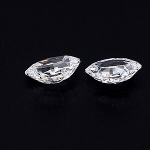 Colorless Dutch Oval Cut Diamonds Pair For Earring | Lab Grown Diamond For Jewelry Making | Fancy Loose Diamond For Birthday Gift Jewelry