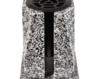 Granitvas för gravsten. Dekoration för graven. Blomvas för utomhusbruk.