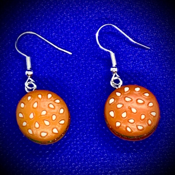 Boucles d’oreilles hamburgers/frites