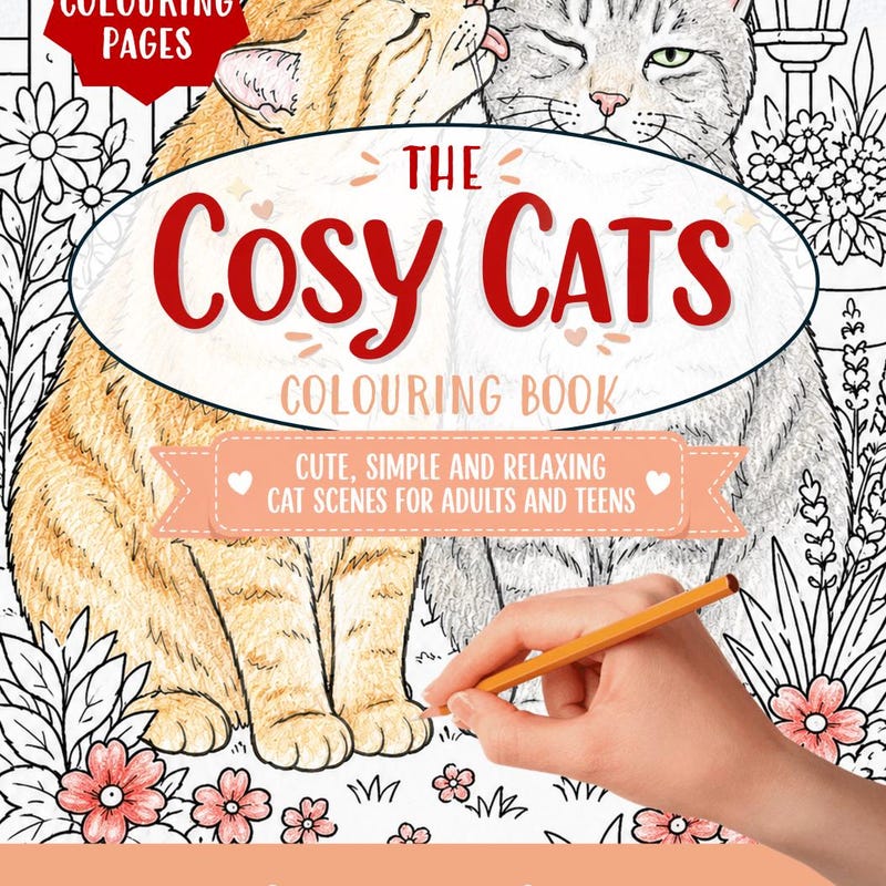 Adult Cat Coloring Calendar - Etsy UK