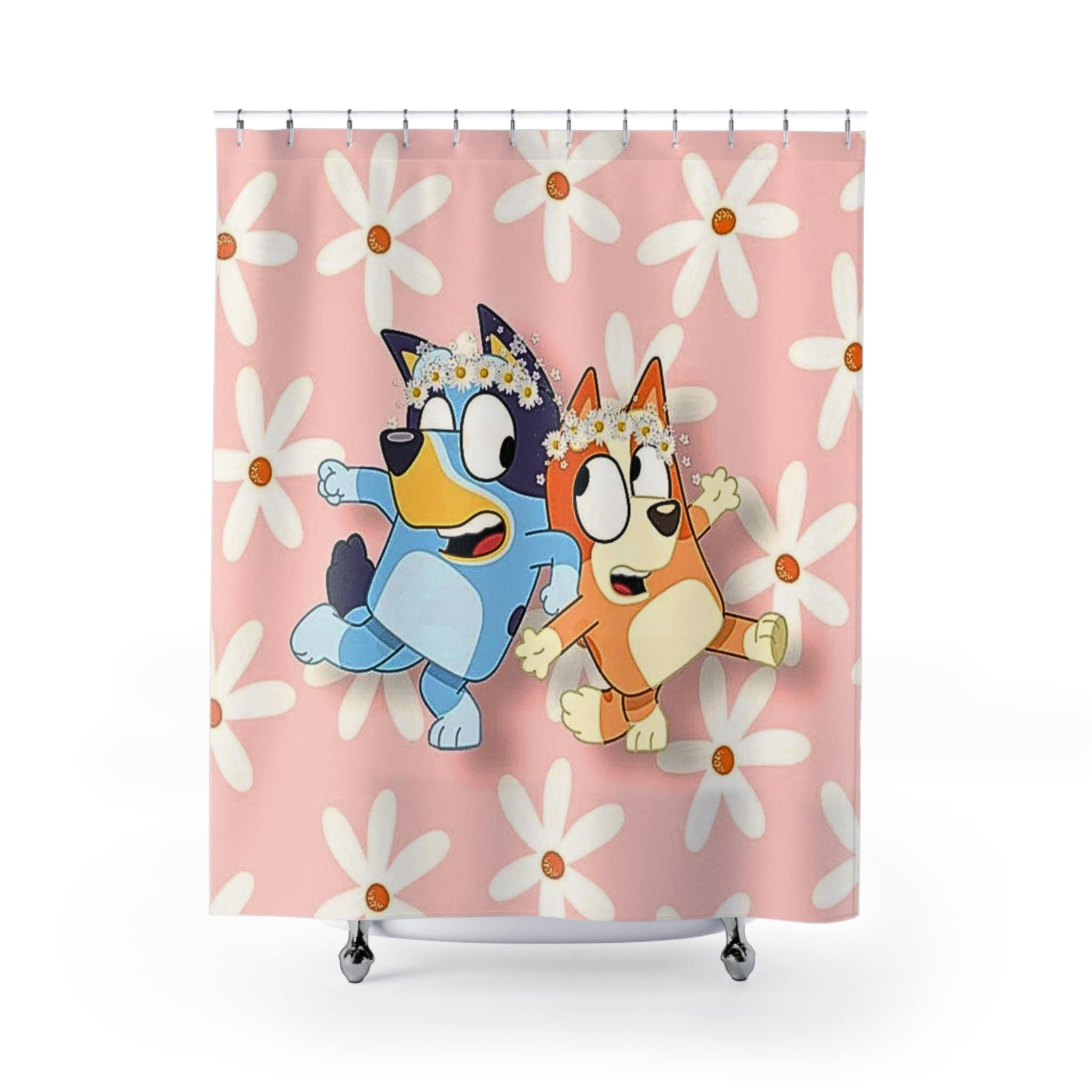 Bluey and Bingo Shower Curtain,bluey and Bingo Dog Kid Gift,bluey