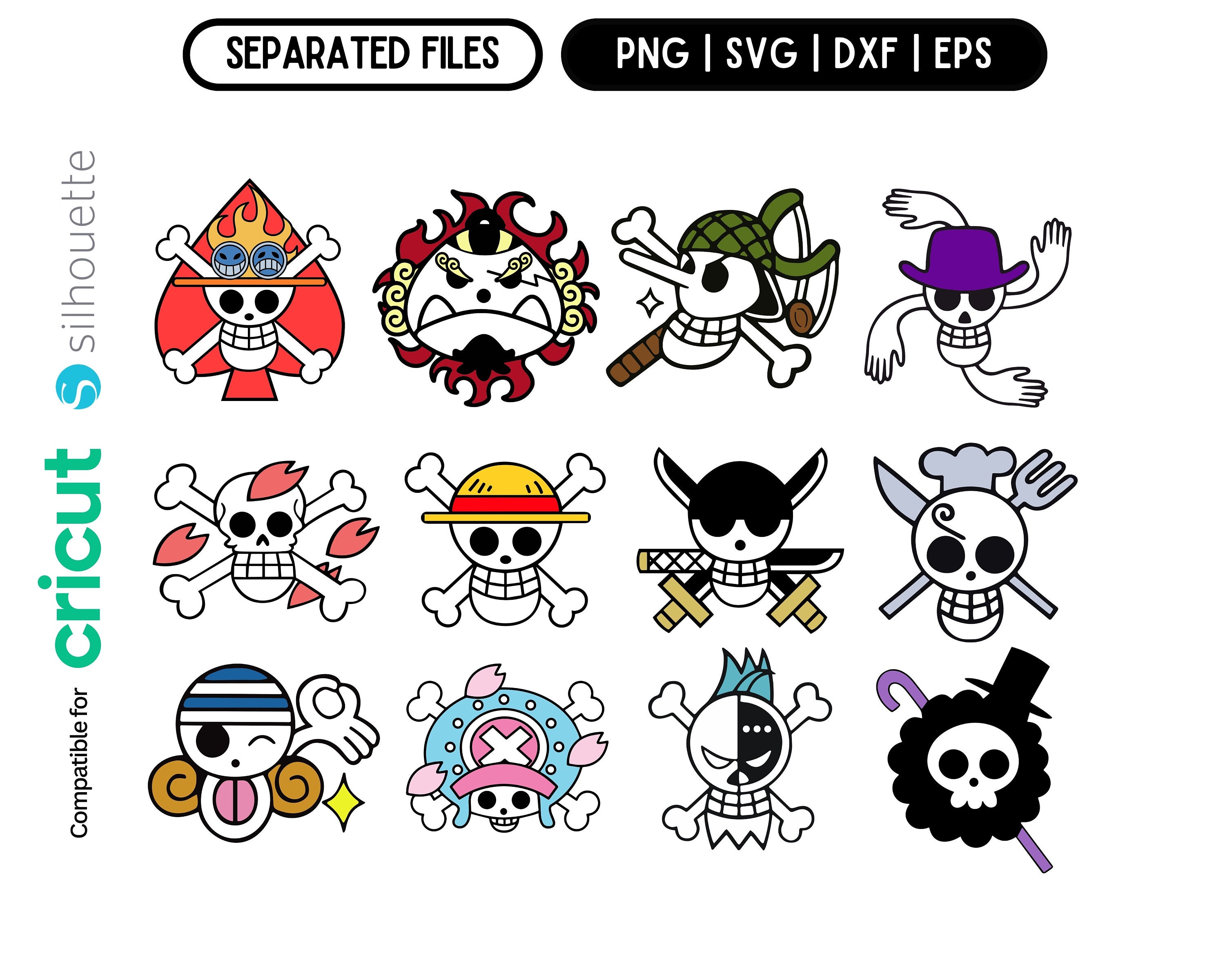 All Straw Hat Pirates Crew Logo Sticker for Sale by ruthiea8hxsara