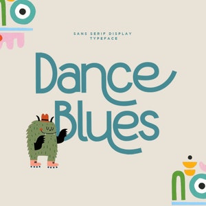 Dance Blues Font: Fun Sans Serif with Alternates (OTF, TTF, WOFF)