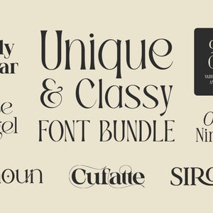 Elegantes Serifen-Font-Bundle: Boho-Hochzeits-Einladungsschrift