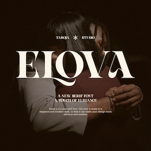 Elova Modern Serif Font: Chic Branding & Logo Design