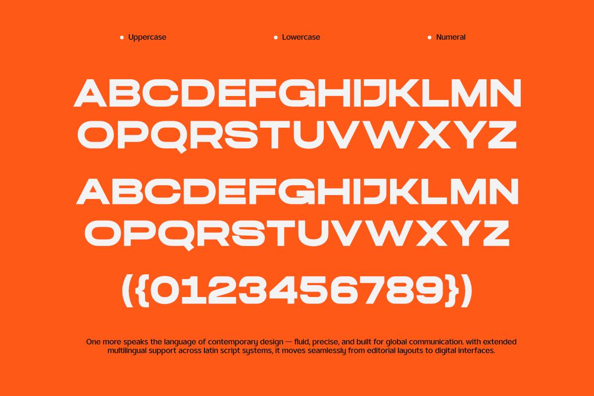 One More is a Modern Sans Serif Typeface Designed for Clarity - Etsy