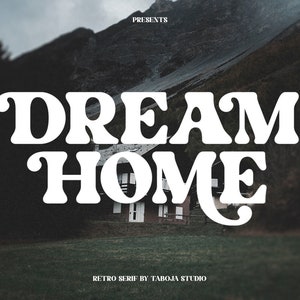 Dream Home Retro Serif Font: Classy Branding Typeface