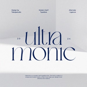 Ultra Monic logo maker, font bundle, font for cricut, fonts for cricut,logo fonts, cursive font,display font, branding font, luxury font