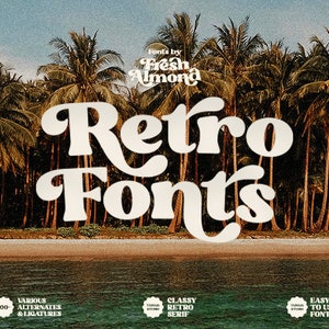 Retro Serif Font: Fresh Almond Elegant Font for Canva, Cricut