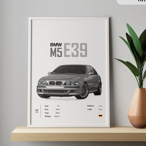 BMW E39 TOURING 5 Series Colour Vector File Download .PDF, .svg, .png 