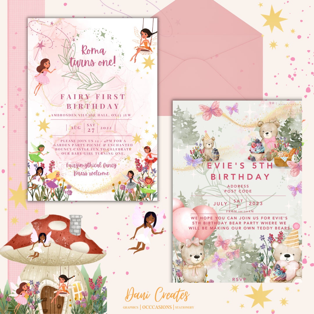 BESPOKE Digital Party Invitation Etsy