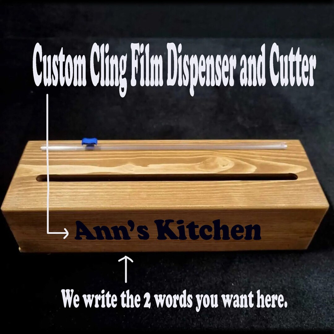 Custom Aluminum Foil and Cling Film Dispenser With Cutter for Etsy UK