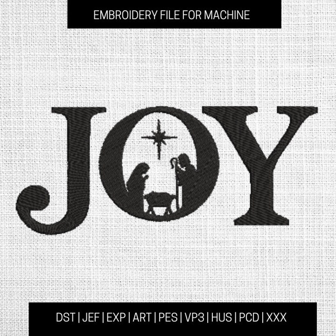 Nativity Scene Embroidery Designs, Nativity Scene Embroidery Pattern, Nativity Set Machine