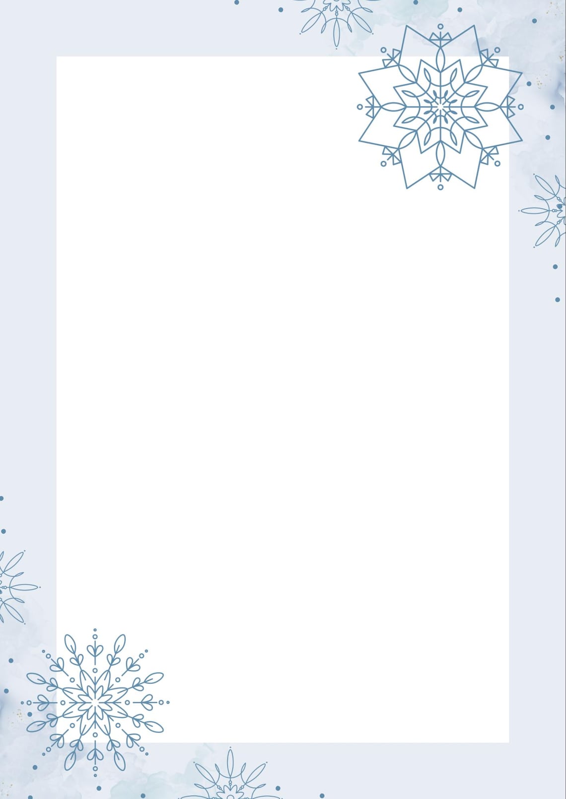 Blue Snowflakes Digital Download Etsy
