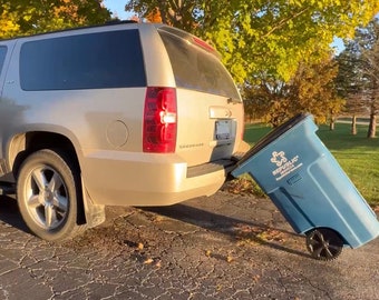 Dispositif de transport d'ordures ménagères, poubelles de transport avec ou sans barre de remorquage, tour pour poubelles sur roues, BinTowa