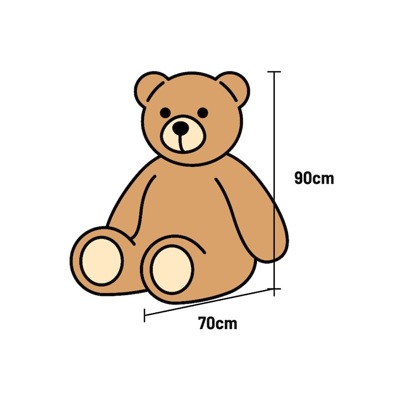 XXL giant teddy bear I LOVE YOU Coffee 160 cm giant plush toy gift idea image 6