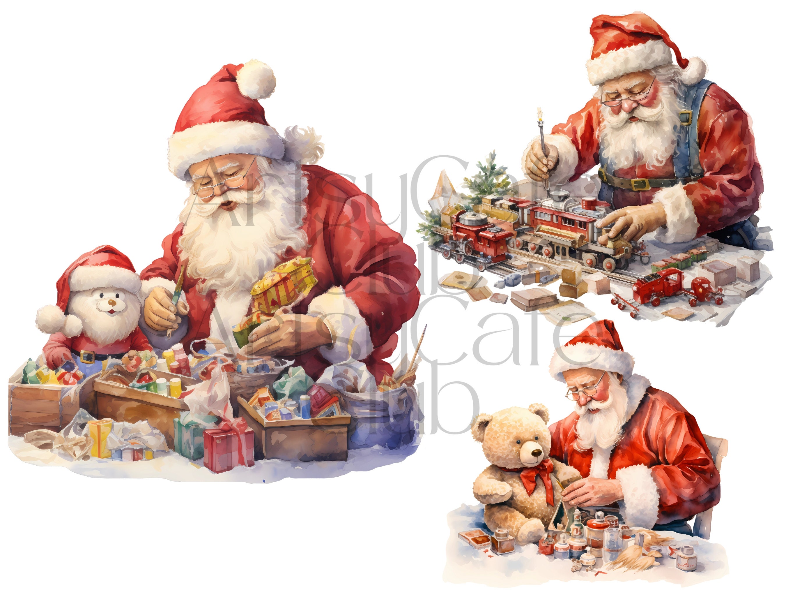 10 Santa's Workshop PNG Clipart, Transparent Background, Christmas