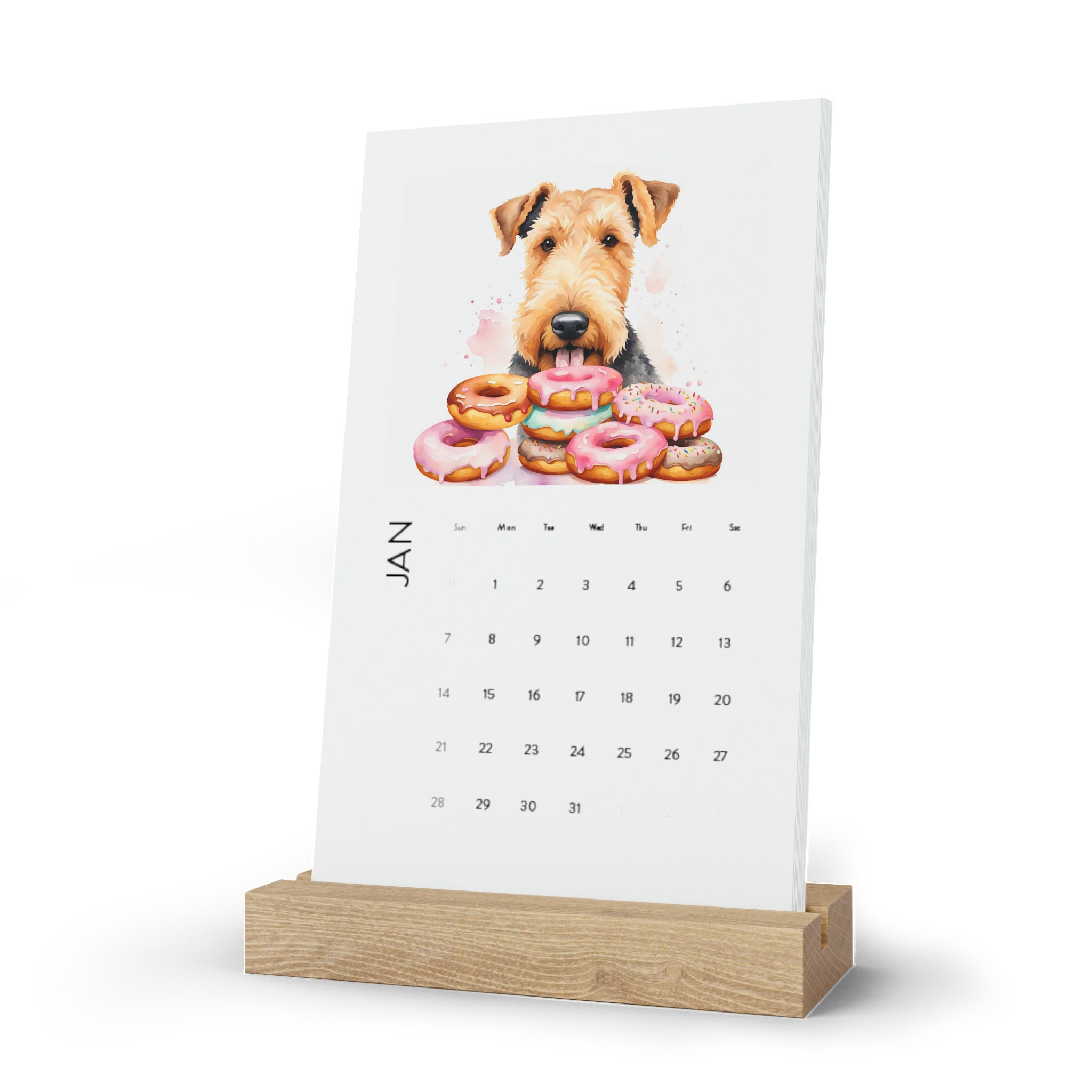 Staple Edition Dog Desk Calendar 2024 Etsy