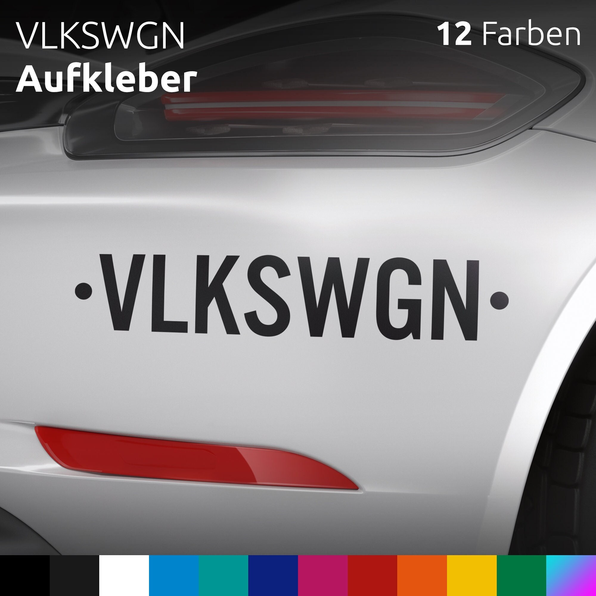VW Frontscheibe Seite Aufkleber Vinyl Auto Aufkleber für Volkswagen Fenster  außen