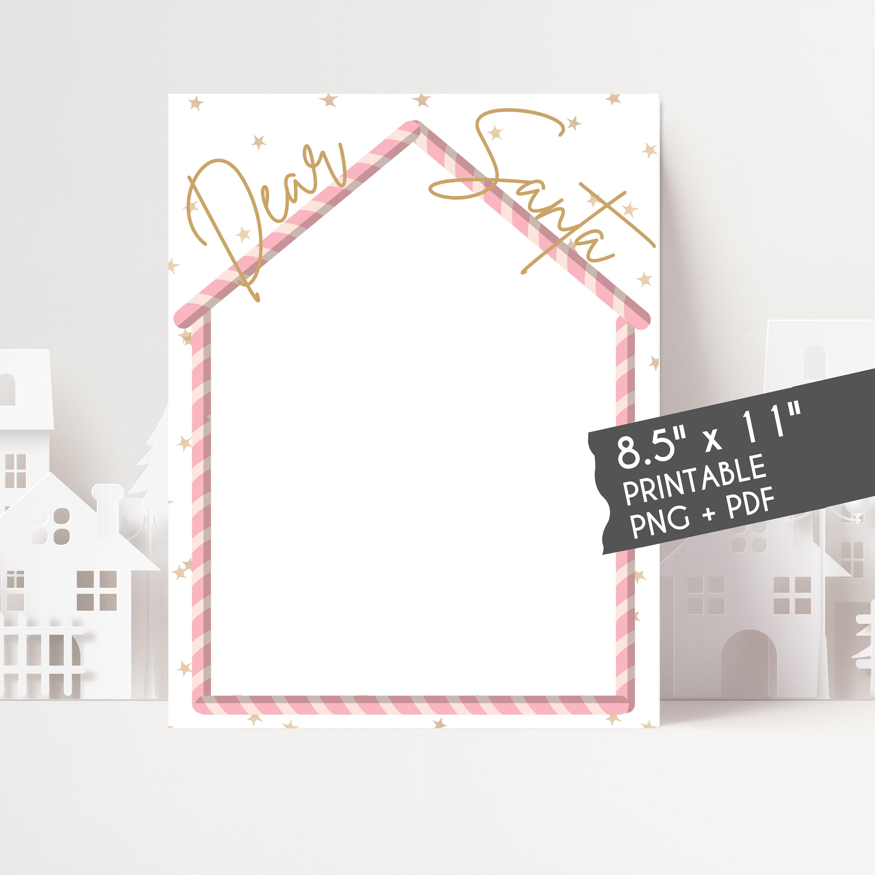 Letter to Santa Santa Letter Printable Christmas Paper - Etsy