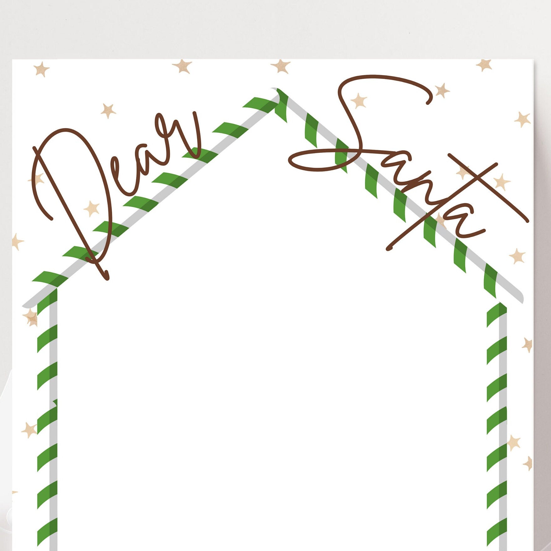 Letter to Santa, Santa Letter Printable, Christmas Paper, Printable ...